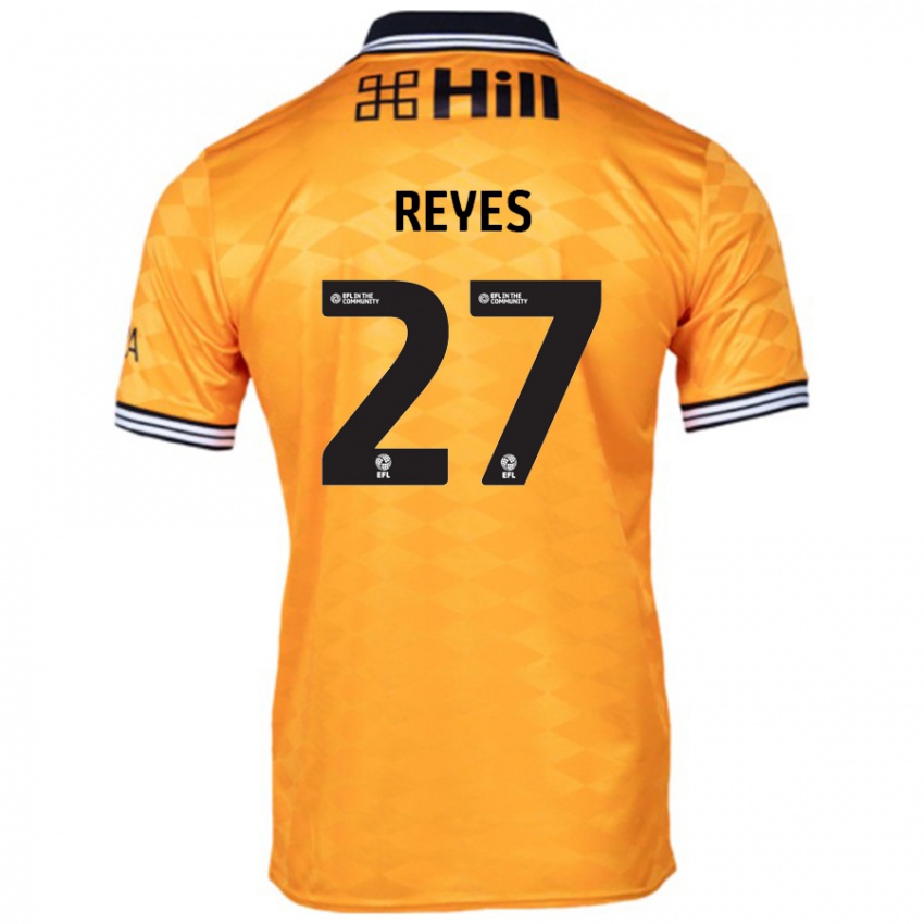 Lapset Vicente Reyes #27 Oranssi Kotipaita 2024/25 Lyhythihainen Paita T-Paita