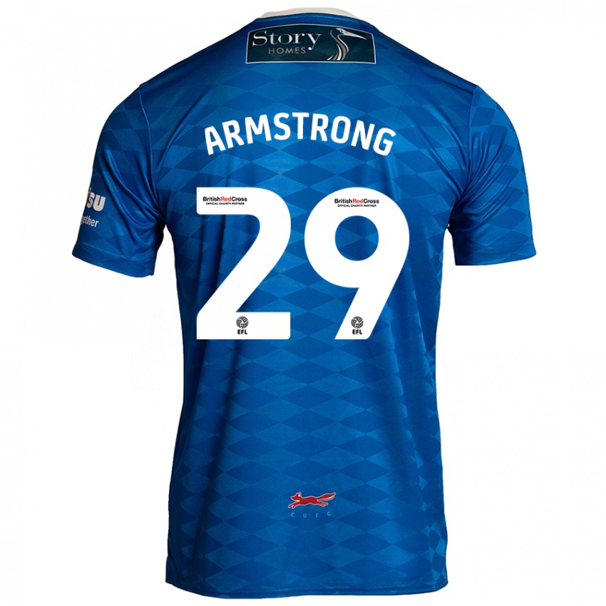 Lapset Luke Armstrong #29 Sininen Kotipaita 2024/25 Lyhythihainen Paita T-Paita