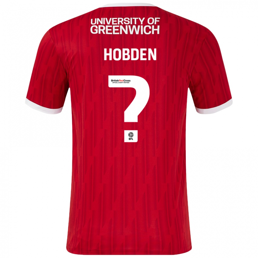 Lapset Ollie Hobden #0 Punainen Valkoinen Kotipaita 2024/25 Lyhythihainen Paita T-Paita