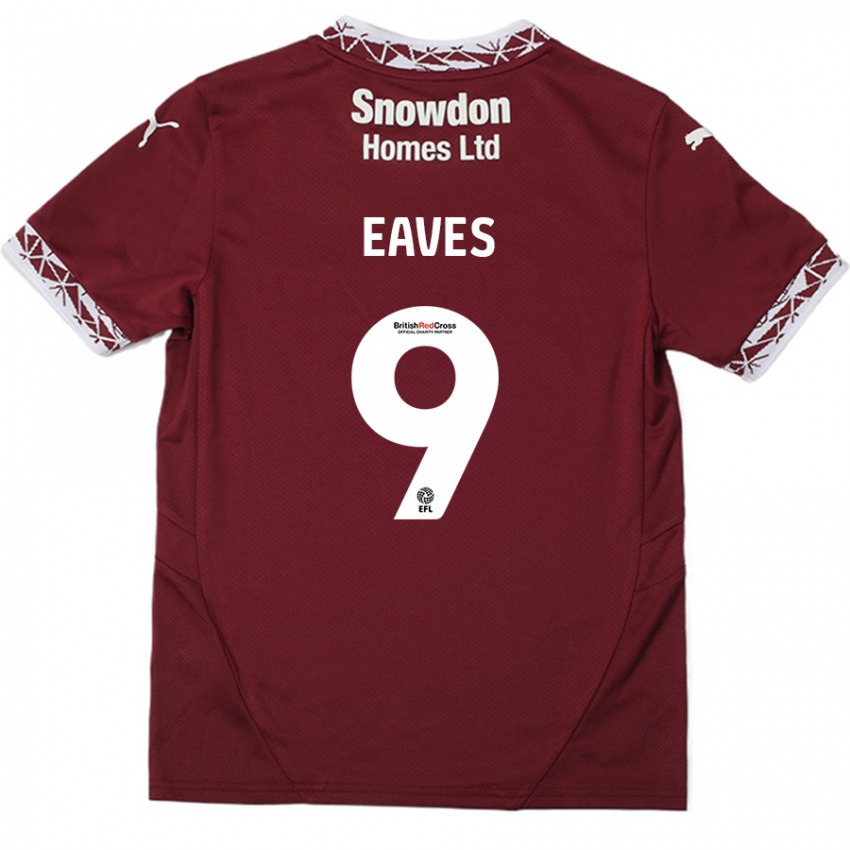 Lapset Tom Eaves #9 Burgundia Kotipaita 2024/25 Lyhythihainen Paita T-Paita