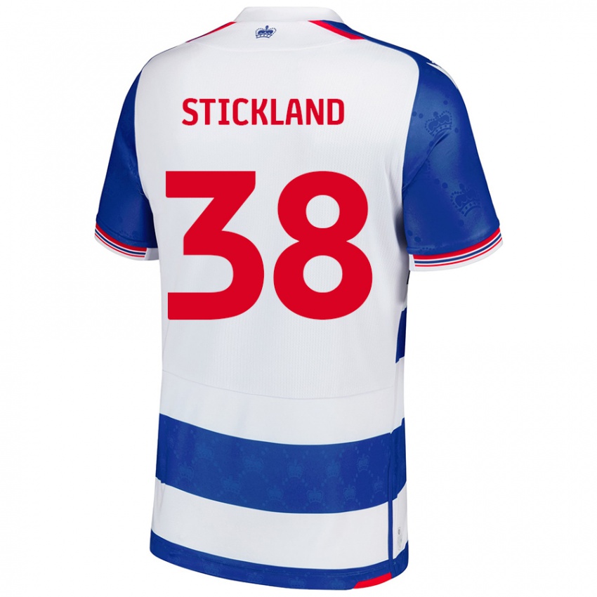 Lapset Michael Stickland #38 Sininen Valkoinen Kotipaita 2024/25 Lyhythihainen Paita T-Paita