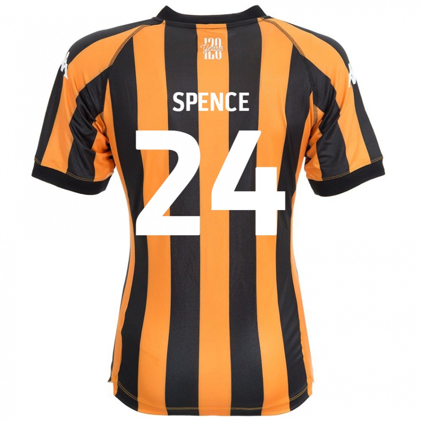 Lapset Emily Spence #24 Musta Amber Kotipaita 2024/25 Lyhythihainen Paita T-Paita