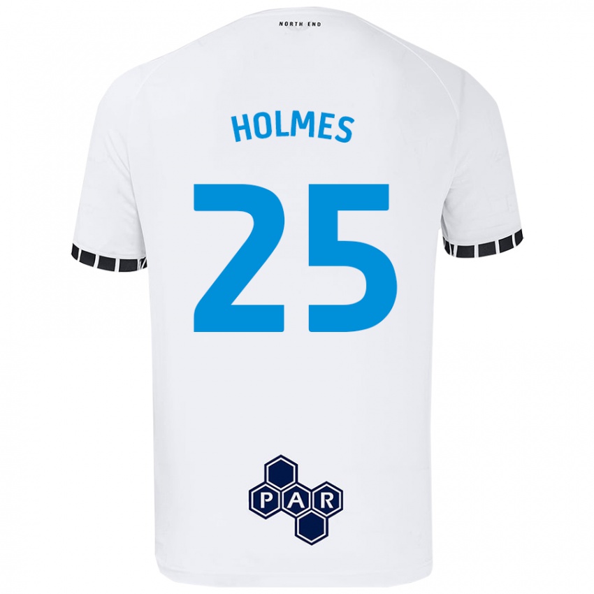 Lapset Duane Holmes #25 Valkoinen Kotipaita 2024/25 Lyhythihainen Paita T-Paita