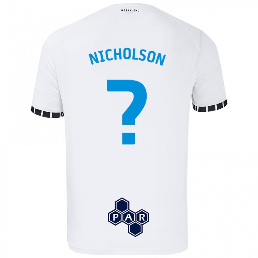 Lapset Joseph Nicholson #0 Valkoinen Kotipaita 2024/25 Lyhythihainen Paita T-Paita