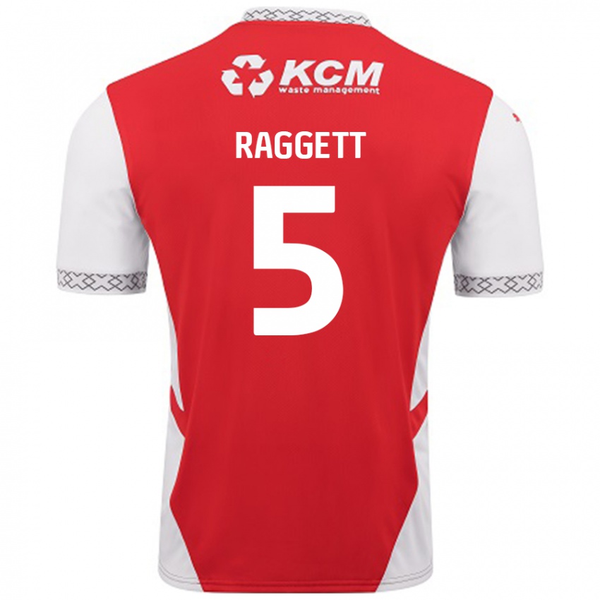 Lapset Sean Raggett #5 Punainen Valkoinen Kotipaita 2024/25 Lyhythihainen Paita T-Paita