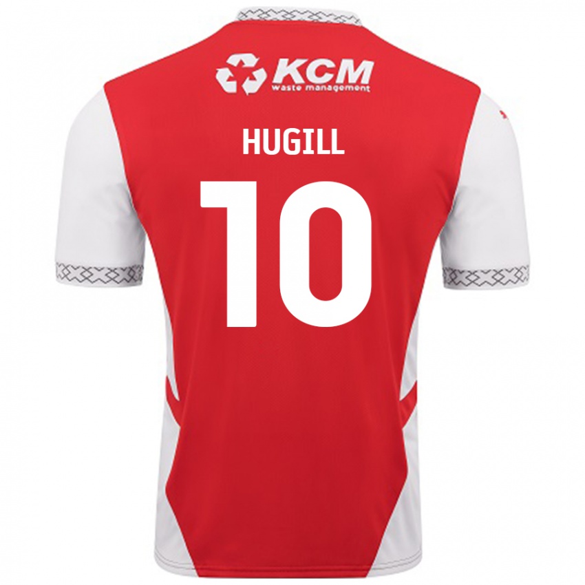 Lapset Jordan Hugill #10 Punainen Valkoinen Kotipaita 2024/25 Lyhythihainen Paita T-Paita