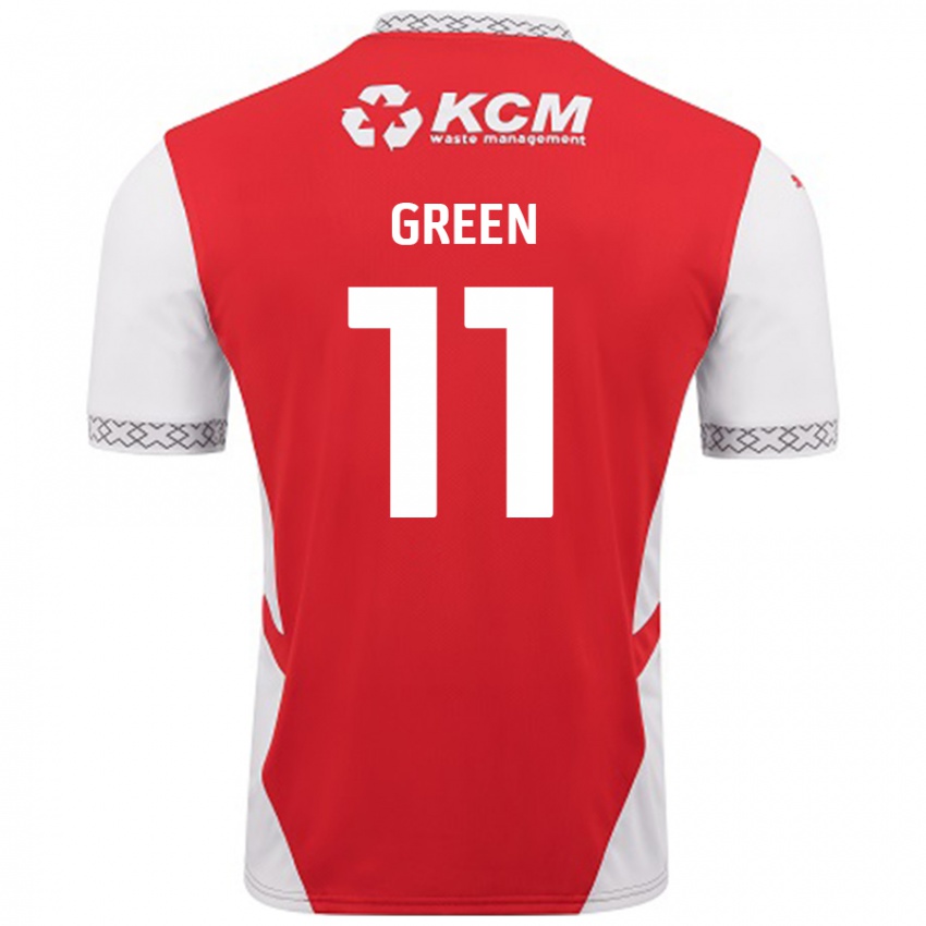 Lapset Andre Green #11 Punainen Valkoinen Kotipaita 2024/25 Lyhythihainen Paita T-Paita