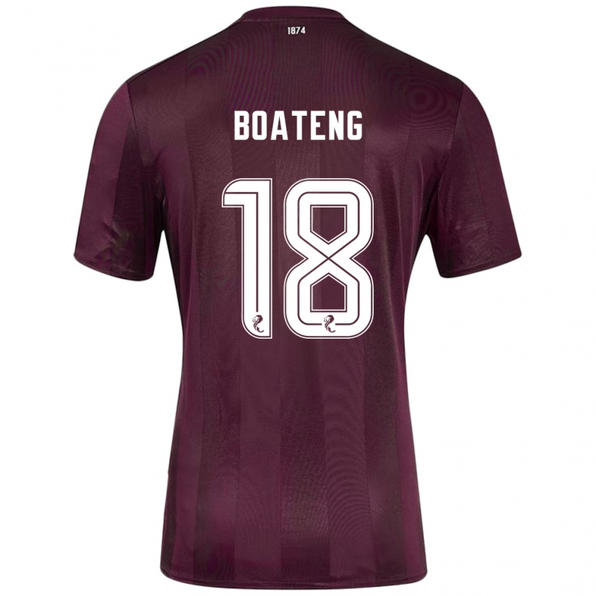 Lapset Malachi Boateng #18 Burgundia Kotipaita 2024/25 Lyhythihainen Paita T-Paita