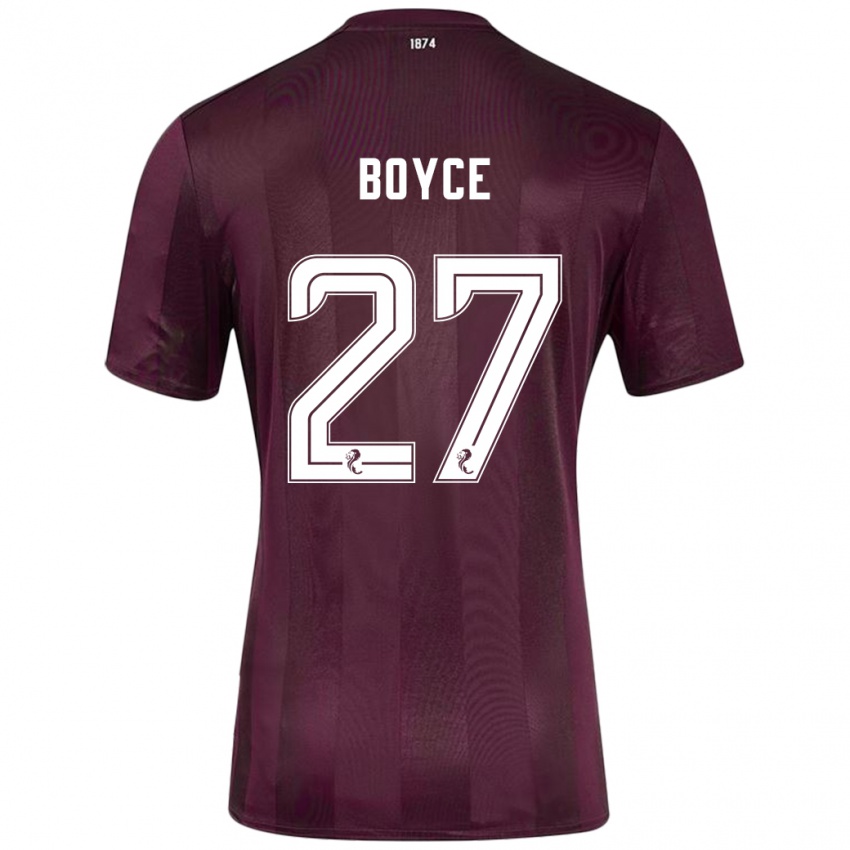 Lapset Liam Boyce #27 Burgundia Kotipaita 2024/25 Lyhythihainen Paita T-Paita