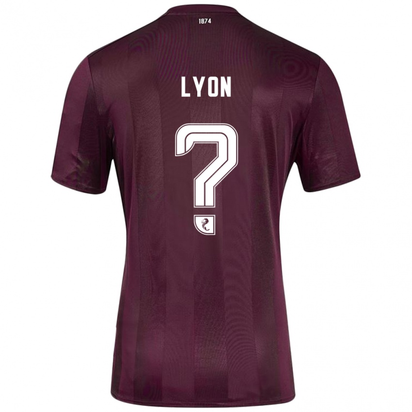 Lapset Jack Lyon #0 Burgundia Kotipaita 2024/25 Lyhythihainen Paita T-Paita