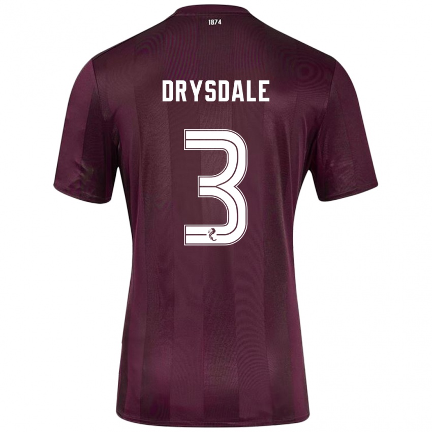 Lapset Ethan Drysdale #3 Burgundia Kotipaita 2024/25 Lyhythihainen Paita T-Paita