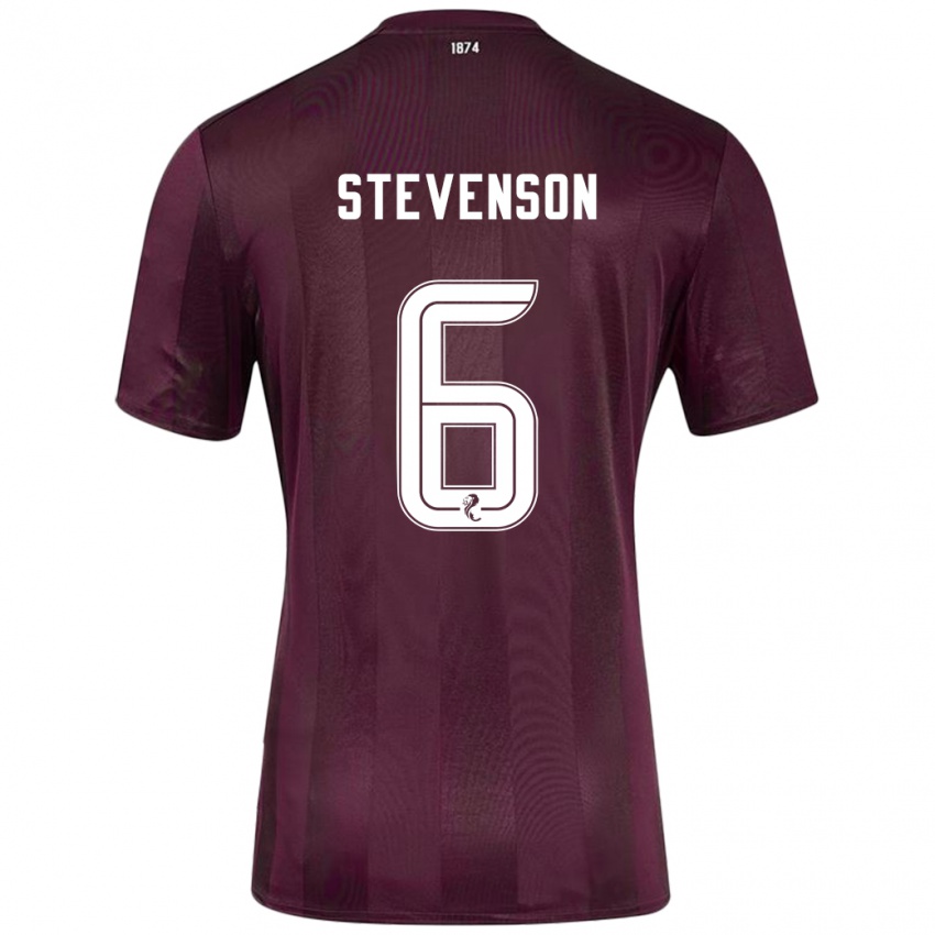 Lapset Gus Stevenson #6 Burgundia Kotipaita 2024/25 Lyhythihainen Paita T-Paita