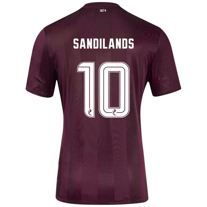 Lapset Callum Sandilands #10 Burgundia Kotipaita 2024/25 Lyhythihainen Paita T-Paita