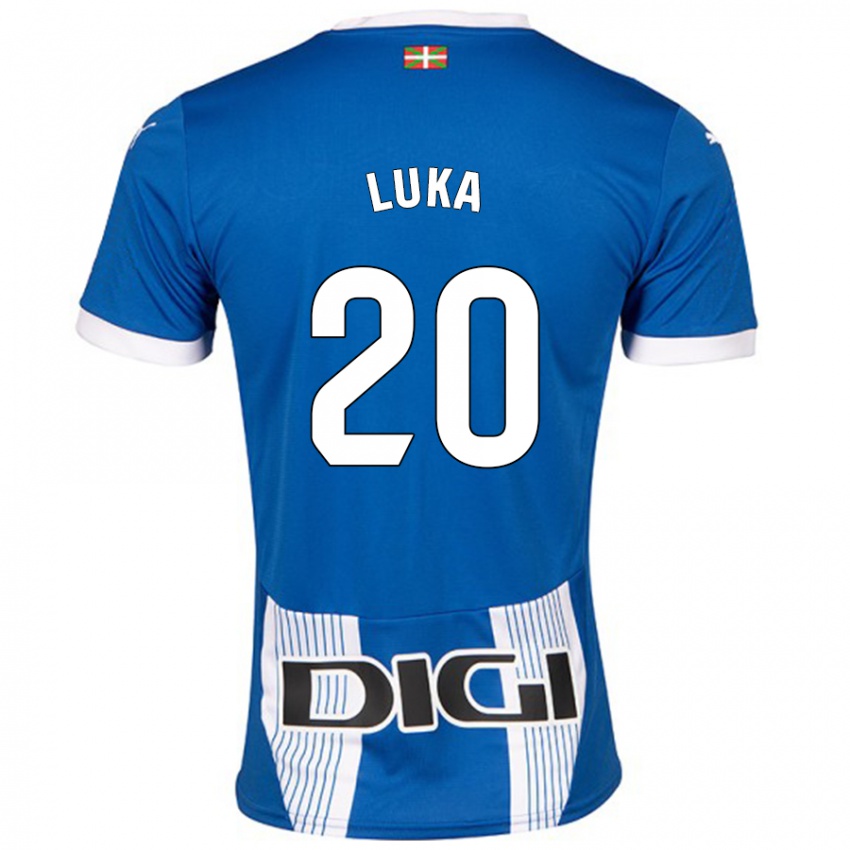 Lapset Luka Romero #20 Sininen Kotipaita 2024/25 Lyhythihainen Paita T-Paita