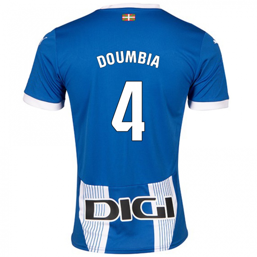 Lapset Daouda Doumbia #4 Sininen Kotipaita 2024/25 Lyhythihainen Paita T-Paita