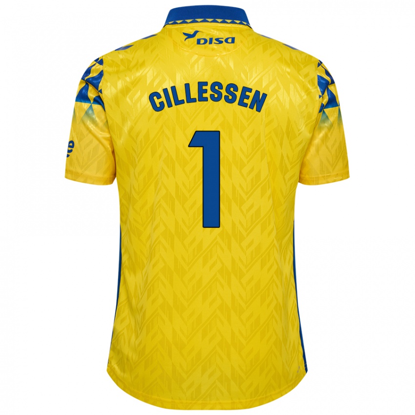 Lapset Jasper Cillessen #1 Keltainen Sininen Kotipaita 2024/25 Lyhythihainen Paita T-Paita