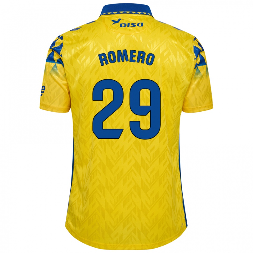 Lapset Elías Romero #29 Keltainen Sininen Kotipaita 2024/25 Lyhythihainen Paita T-Paita