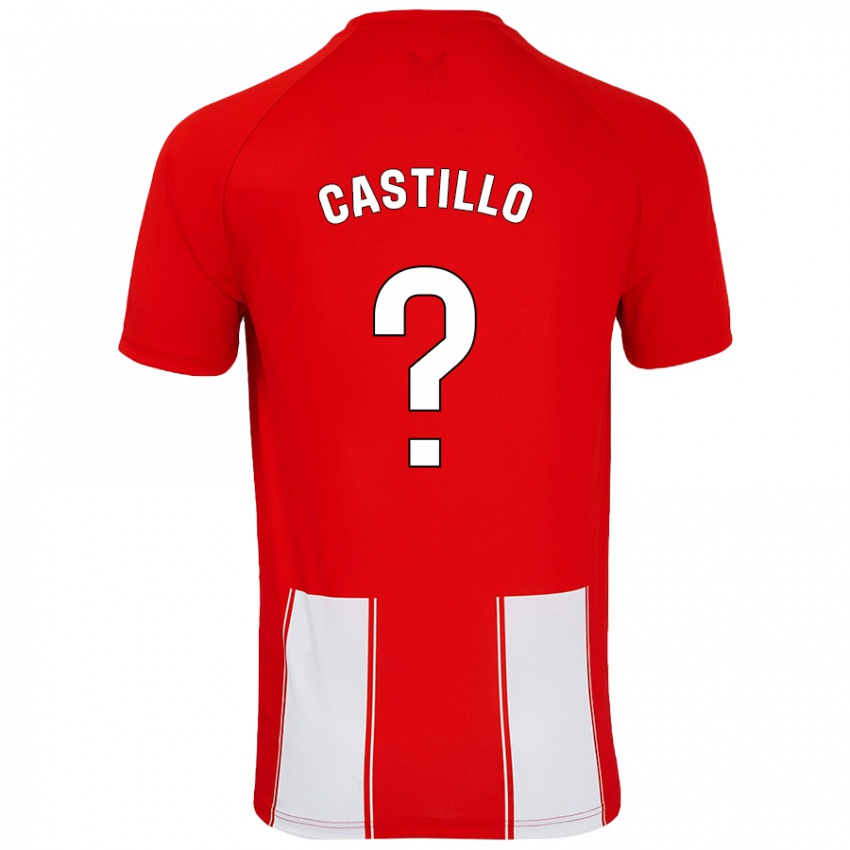 Lapset Pablo Castillo #0 Punainen Valkoinen Kotipaita 2024/25 Lyhythihainen Paita T-Paita