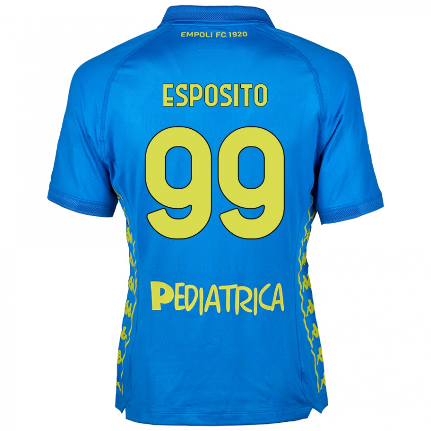 Lapset Sebastiano Esposito #99 Sininen Kotipaita 2024/25 Lyhythihainen Paita T-Paita