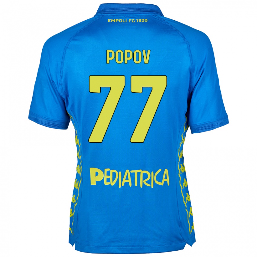 Lapset Bogdan Popov #77 Sininen Kotipaita 2024/25 Lyhythihainen Paita T-Paita