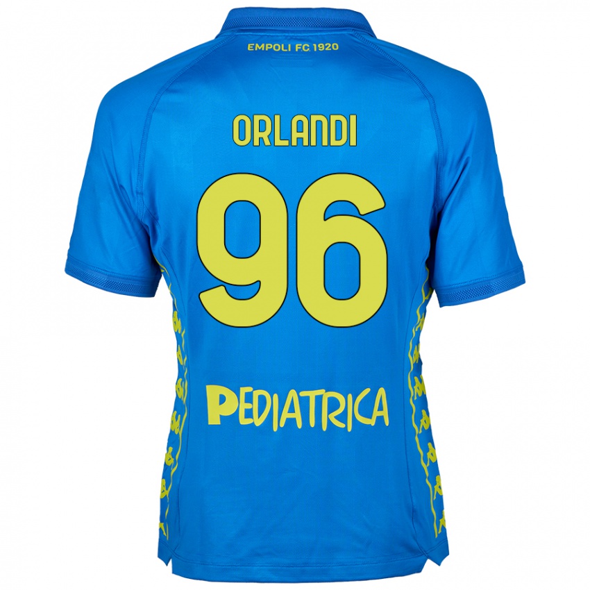 Lapset Andrea Orlandi #96 Sininen Kotipaita 2024/25 Lyhythihainen Paita T-Paita