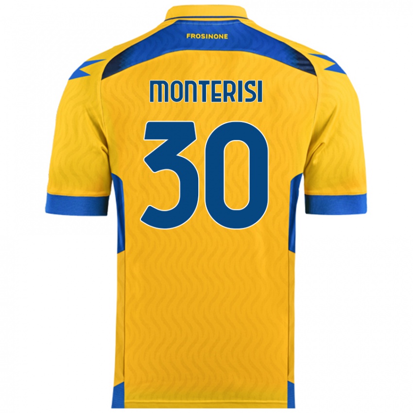 Lapset Ilario Monterisi #30 Keltainen Kotipaita 2024/25 Lyhythihainen Paita T-Paita