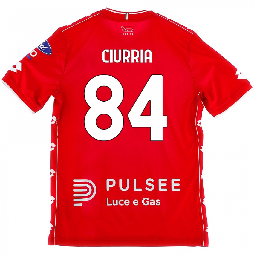 Lapset Patrick Ciurria #84 Punainen Valkoinen Kotipaita 2024/25 Lyhythihainen Paita T-Paita