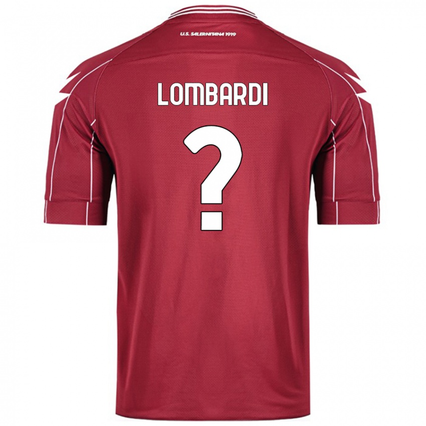 Lapset Lorenzo Lombardi #0 Burgundia Kotipaita 2024/25 Lyhythihainen Paita T-Paita