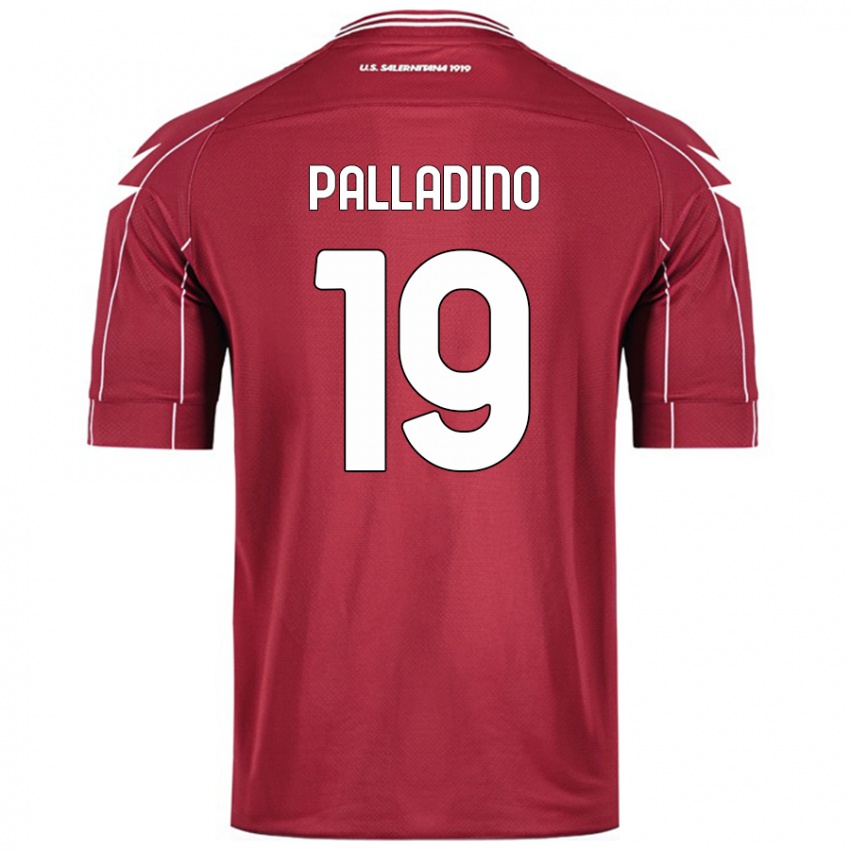 Lapset Alfonso Palladino #19 Burgundia Kotipaita 2024/25 Lyhythihainen Paita T-Paita