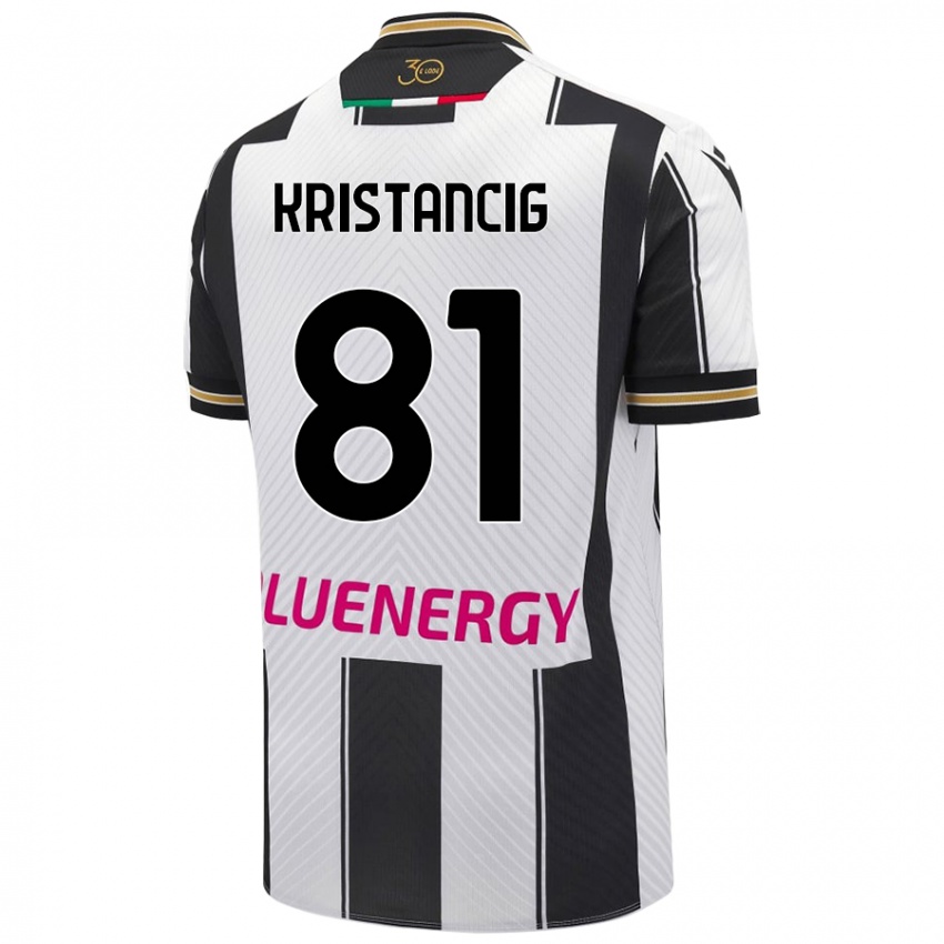 Lapset Luca Kristancig #81 Valkoinen Musta Kotipaita 2024/25 Lyhythihainen Paita T-Paita