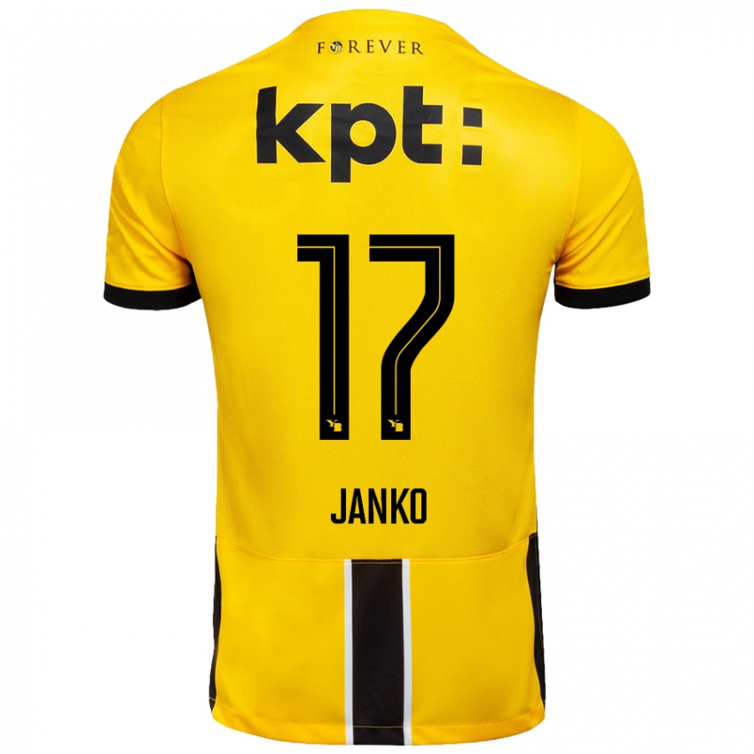 Lapset Saidy Janko #17 Keltainen Musta Kotipaita 2024/25 Lyhythihainen Paita T-Paita