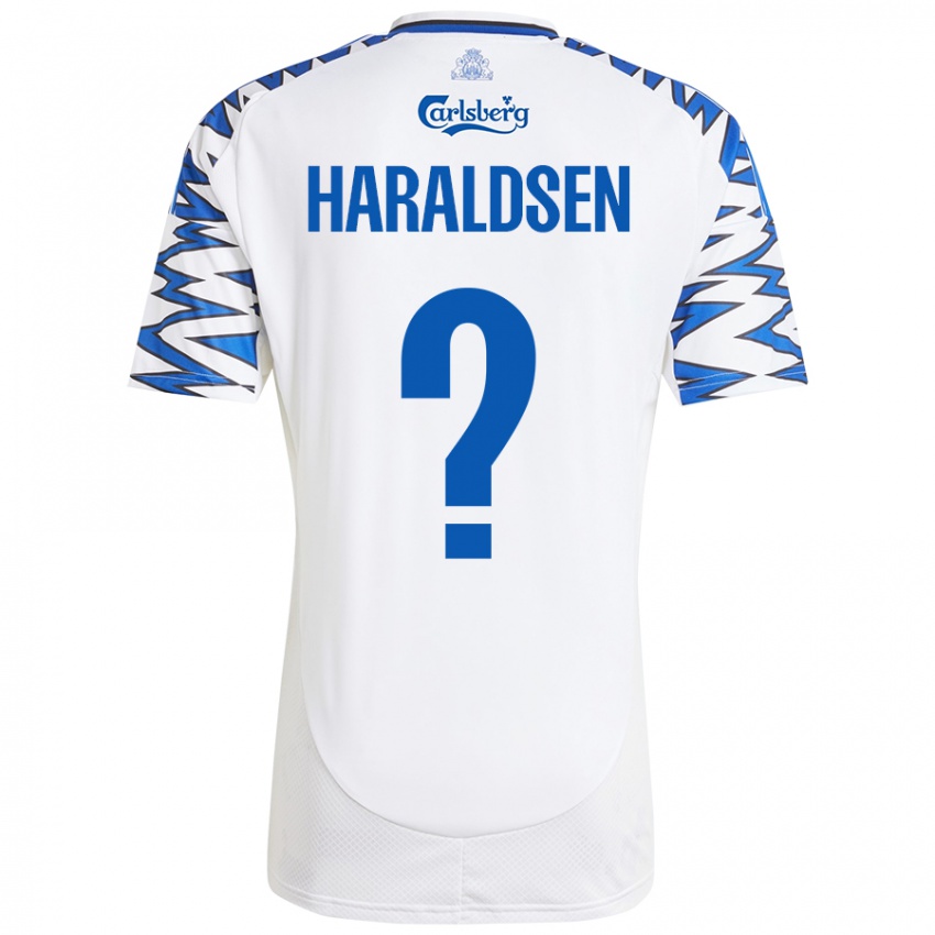 Lapset Henrik Haraldsen #0 Valkoinen Taivaansininen Kotipaita 2024/25 Lyhythihainen Paita T-Paita