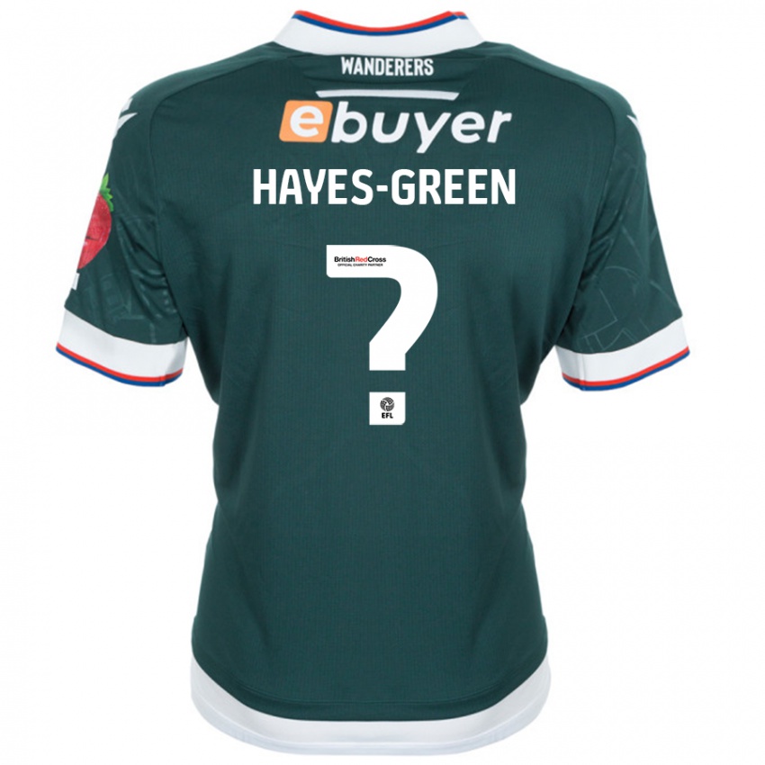 Lapset Charlie Hayes-Green #0 Tummanvihreä Vieraspaita 2024/25 Lyhythihainen Paita T-Paita