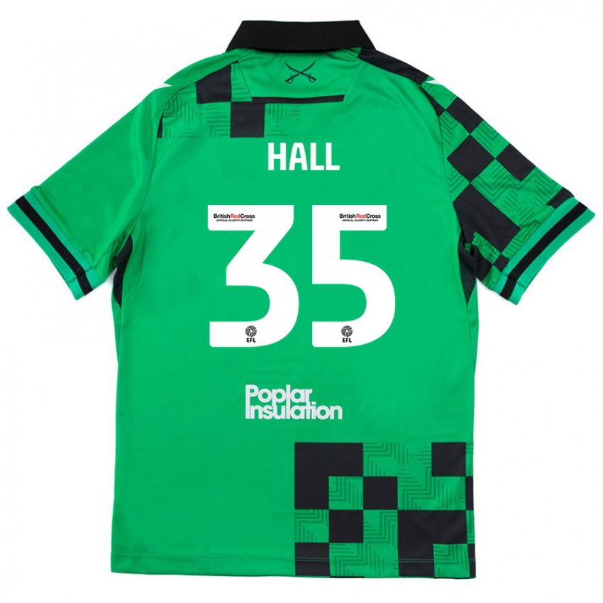 Lapset Matt Hall #35 Vihreä Musta Vieraspaita 2024/25 Lyhythihainen Paita T-Paita