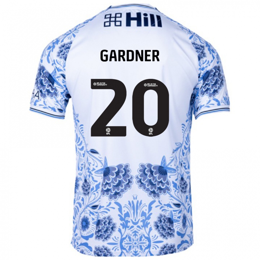 Lapset Gary Gardner #20 Valkoinen Sininen Vieraspaita 2024/25 Lyhythihainen Paita T-Paita