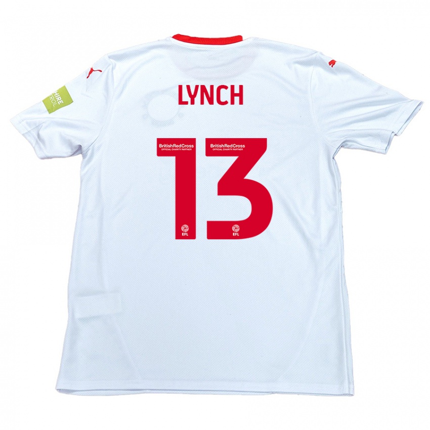 Lapset Jay Lynch #13 Valkoinen Vieraspaita 2024/25 Lyhythihainen Paita T-Paita