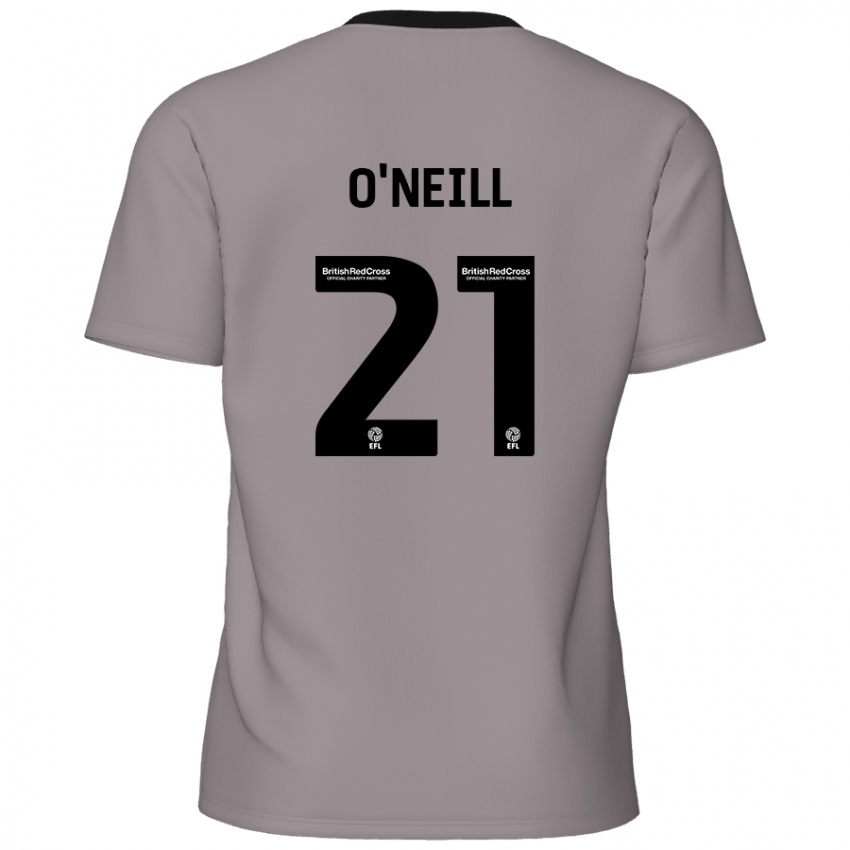 Lapset Ollie O'neill #21 Harmaa Vieraspaita 2024/25 Lyhythihainen Paita T-Paita