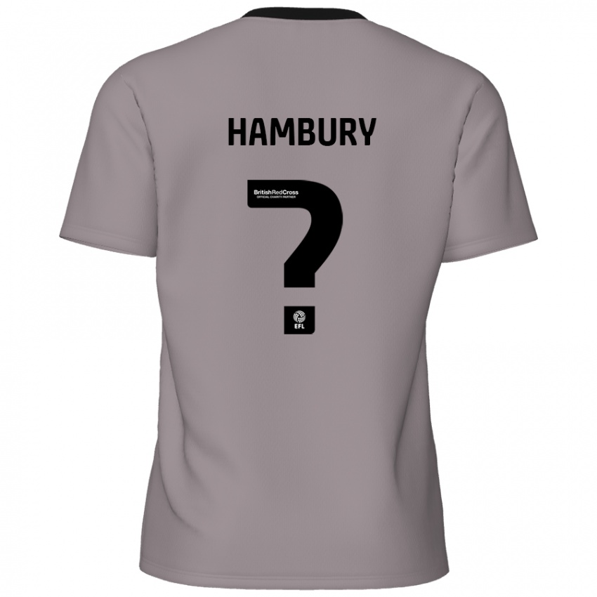 Lapset Zack Hambury #0 Harmaa Vieraspaita 2024/25 Lyhythihainen Paita T-Paita