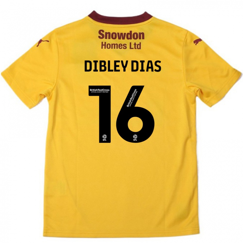 Lapset Matt Dibley-Dias #16 Oranssi Burgundy Vieraspaita 2024/25 Lyhythihainen Paita T-Paita