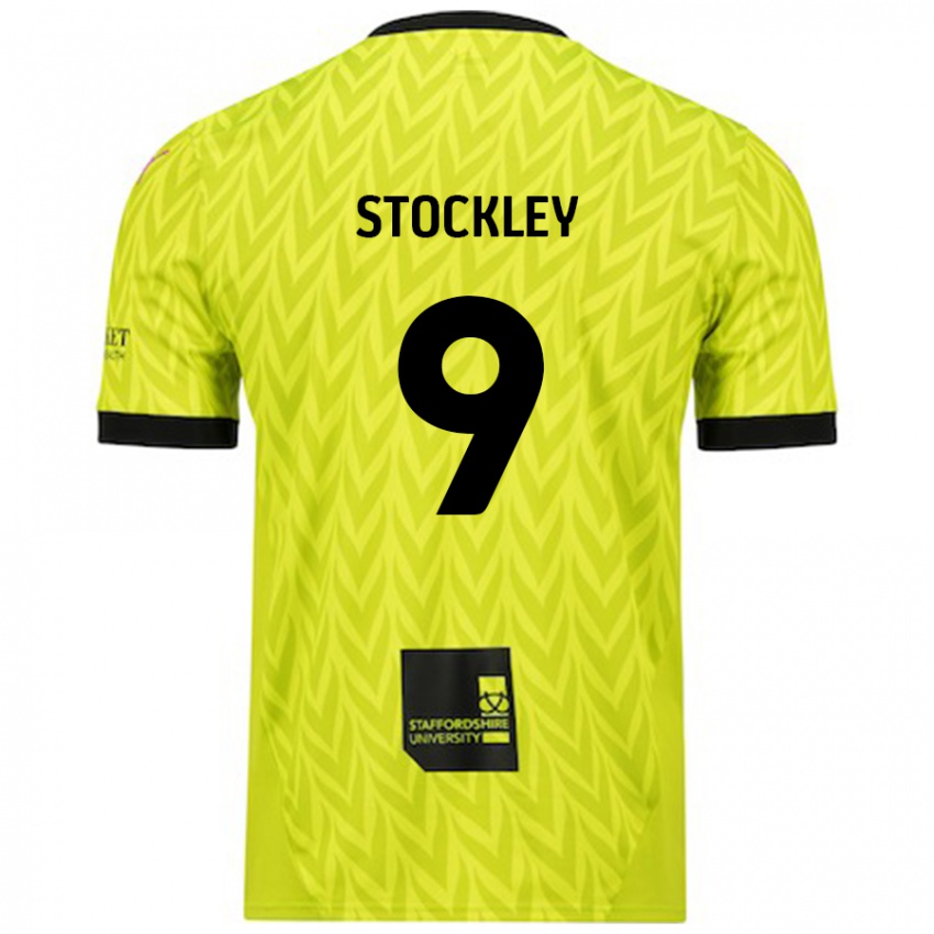 Lapset Jayden Stockley #9 Fluoresoiva Vihreä Vieraspaita 2024/25 Lyhythihainen Paita T-Paita