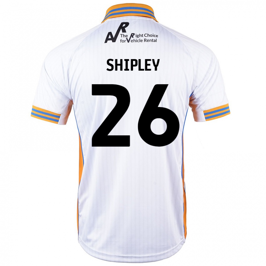 Lapset Jordan Shipley #26 Valkoinen Vieraspaita 2024/25 Lyhythihainen Paita T-Paita