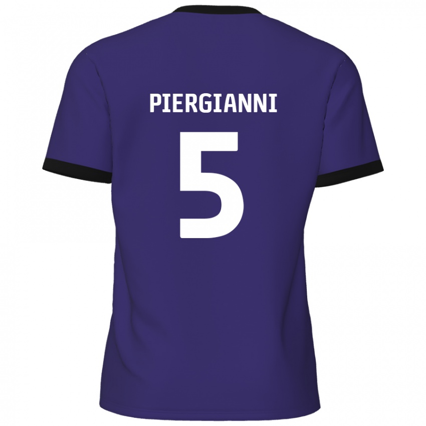 Lapset Carl Piergianni #5 Violetti Vieraspaita 2024/25 Lyhythihainen Paita T-Paita