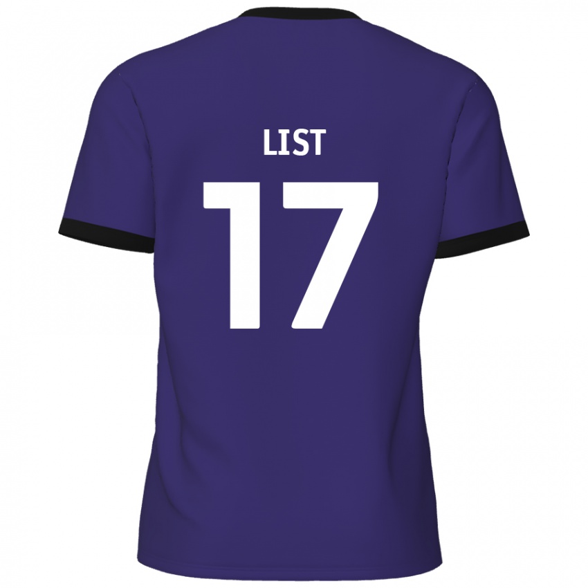 Lapset Elliott List #17 Violetti Vieraspaita 2024/25 Lyhythihainen Paita T-Paita