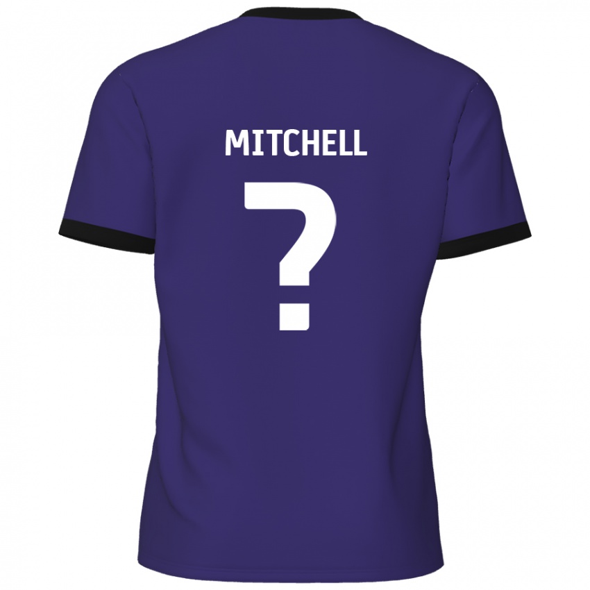 Lapset Rylee Mitchell #0 Violetti Vieraspaita 2024/25 Lyhythihainen Paita T-Paita