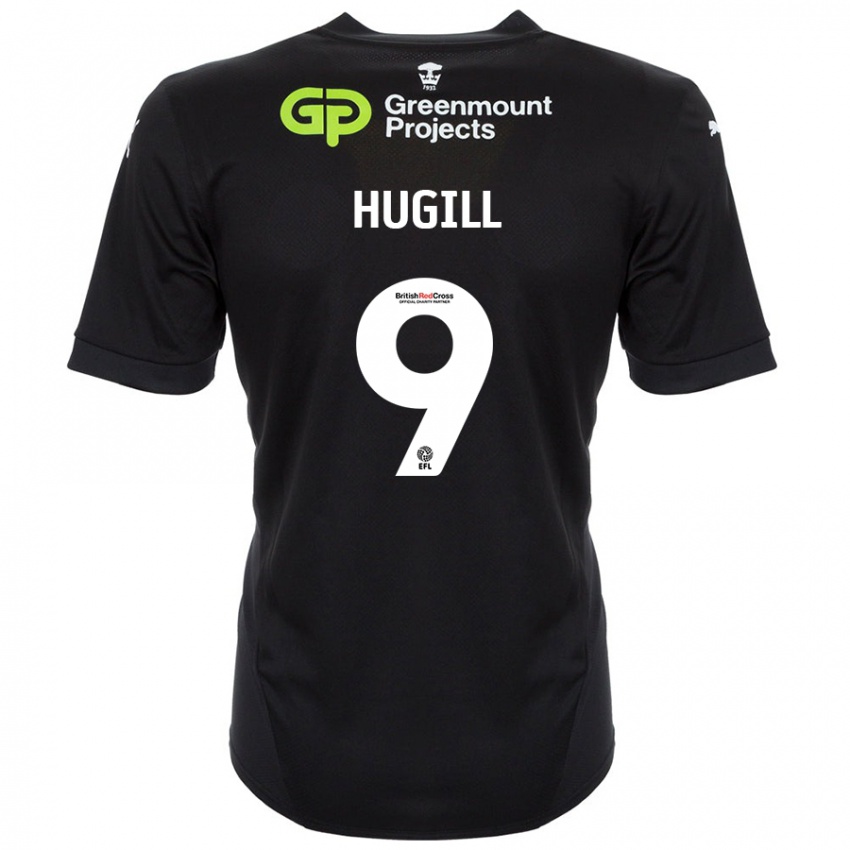 Lapset Joe Hugill #9 Musta Vieraspaita 2024/25 Lyhythihainen Paita T-Paita