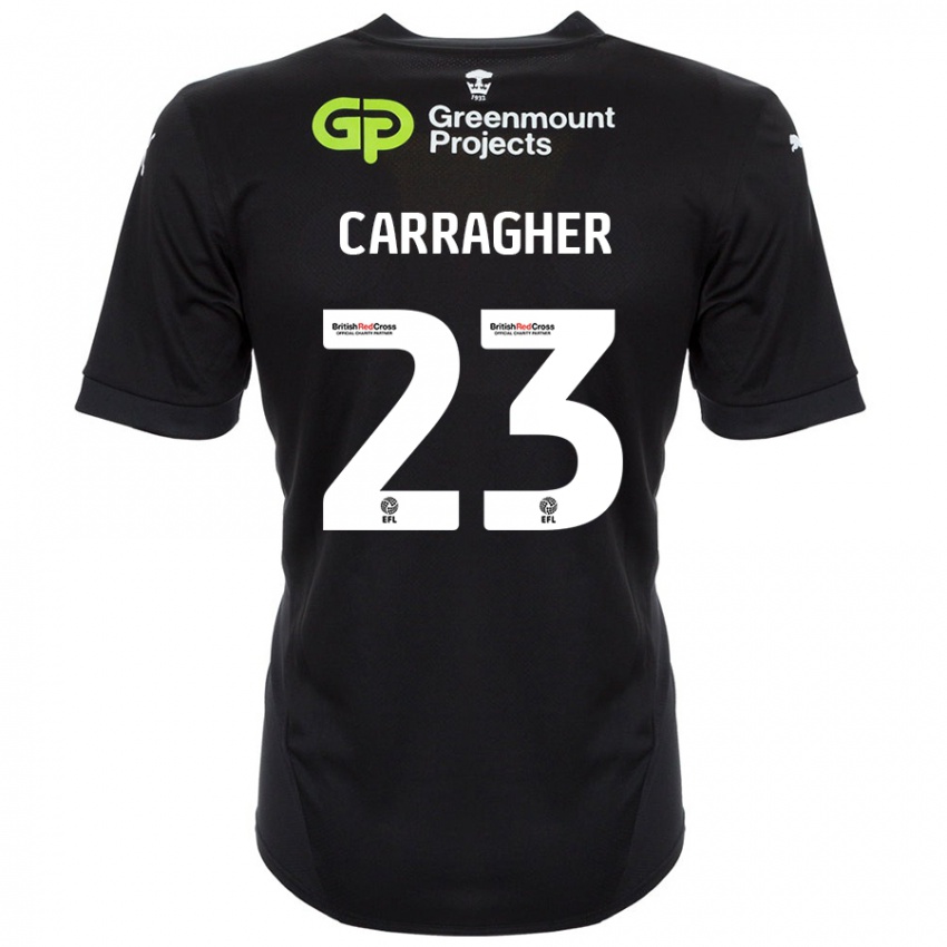 Lapset James Carragher #23 Musta Vieraspaita 2024/25 Lyhythihainen Paita T-Paita