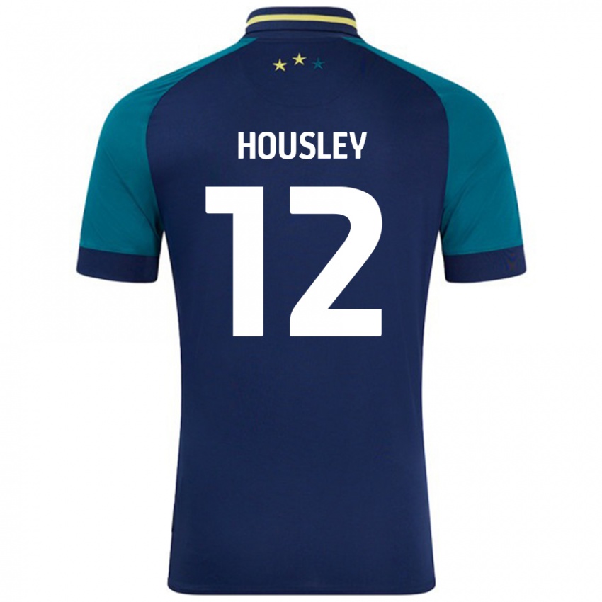 Lapset Autumn Housley #12 Navy Tummanvihreä Vieraspaita 2024/25 Lyhythihainen Paita T-Paita