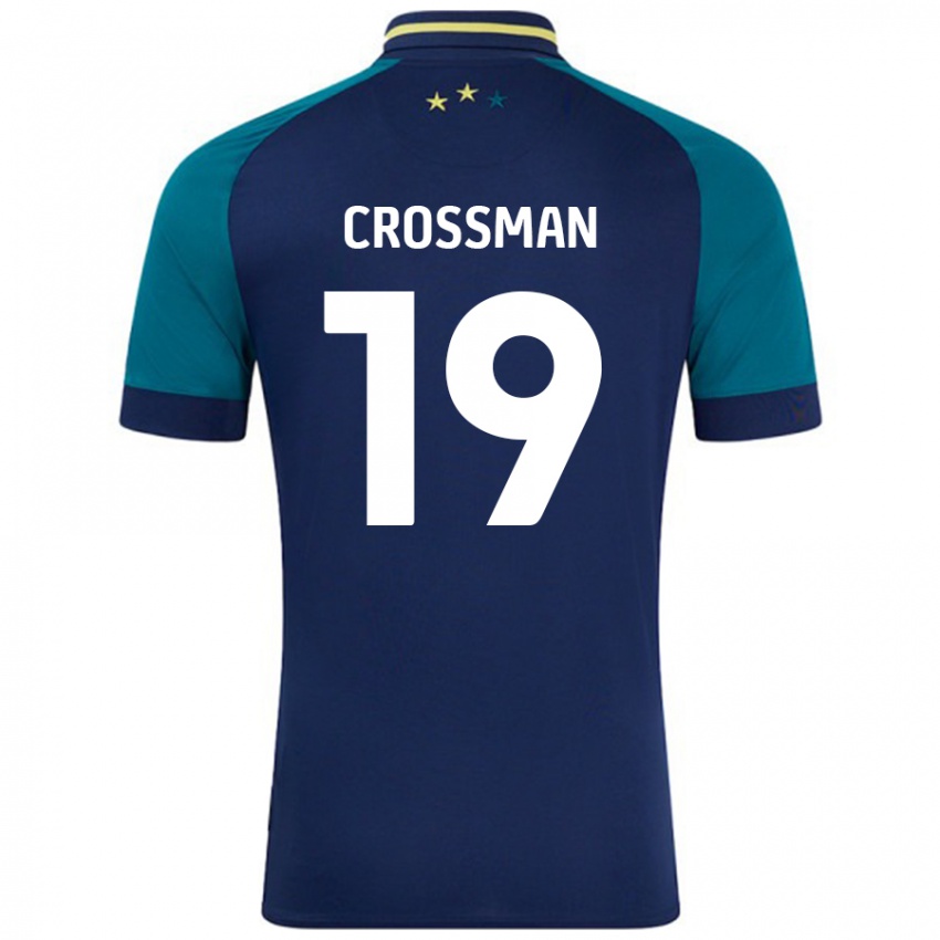 Lapset Paige Crossman #19 Navy Tummanvihreä Vieraspaita 2024/25 Lyhythihainen Paita T-Paita