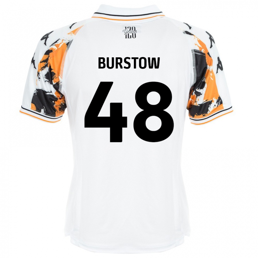 Lapset Mason Burstow #48 Valkoinen Vieraspaita 2024/25 Lyhythihainen Paita T-Paita