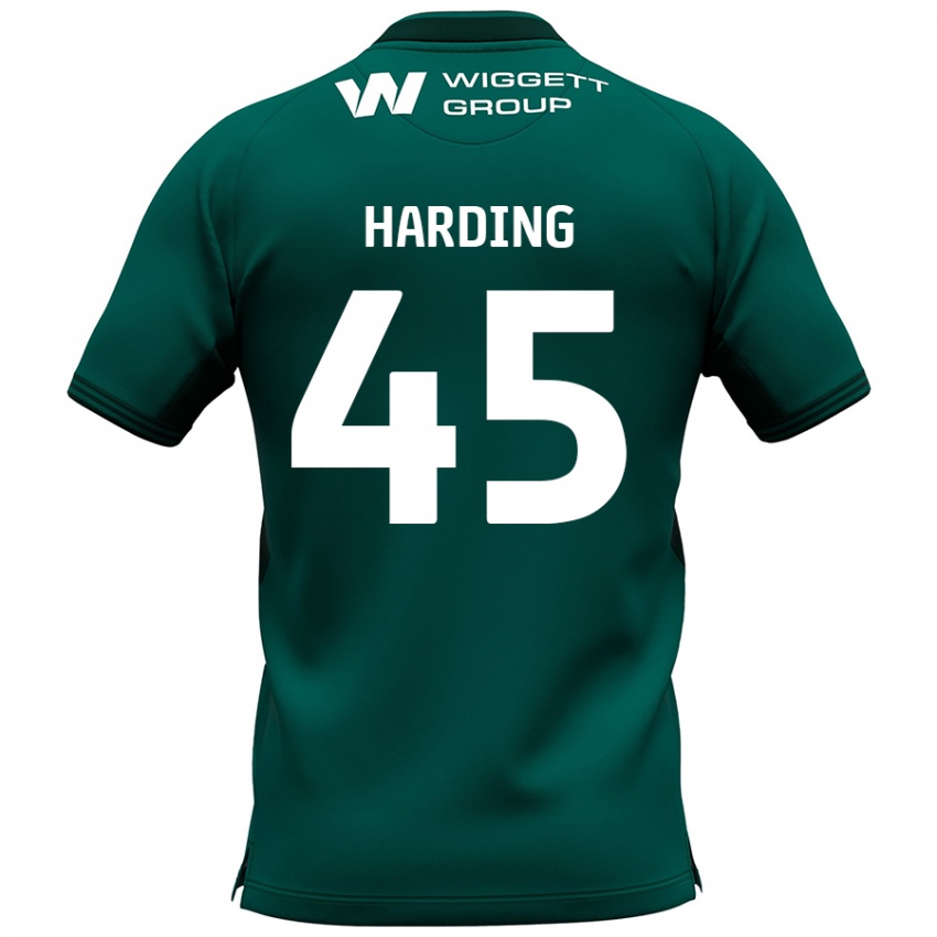 Lapset Wes Harding #45 Vihreä Vieraspaita 2024/25 Lyhythihainen Paita T-Paita